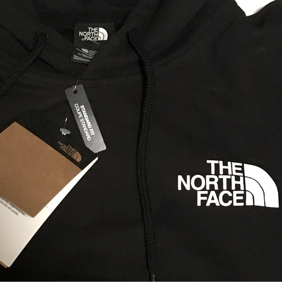 The North Face Pullover Hoodie Hooded Sweatshirt Sweater Mens Sz L Black New NWT - Picture 3 of 7